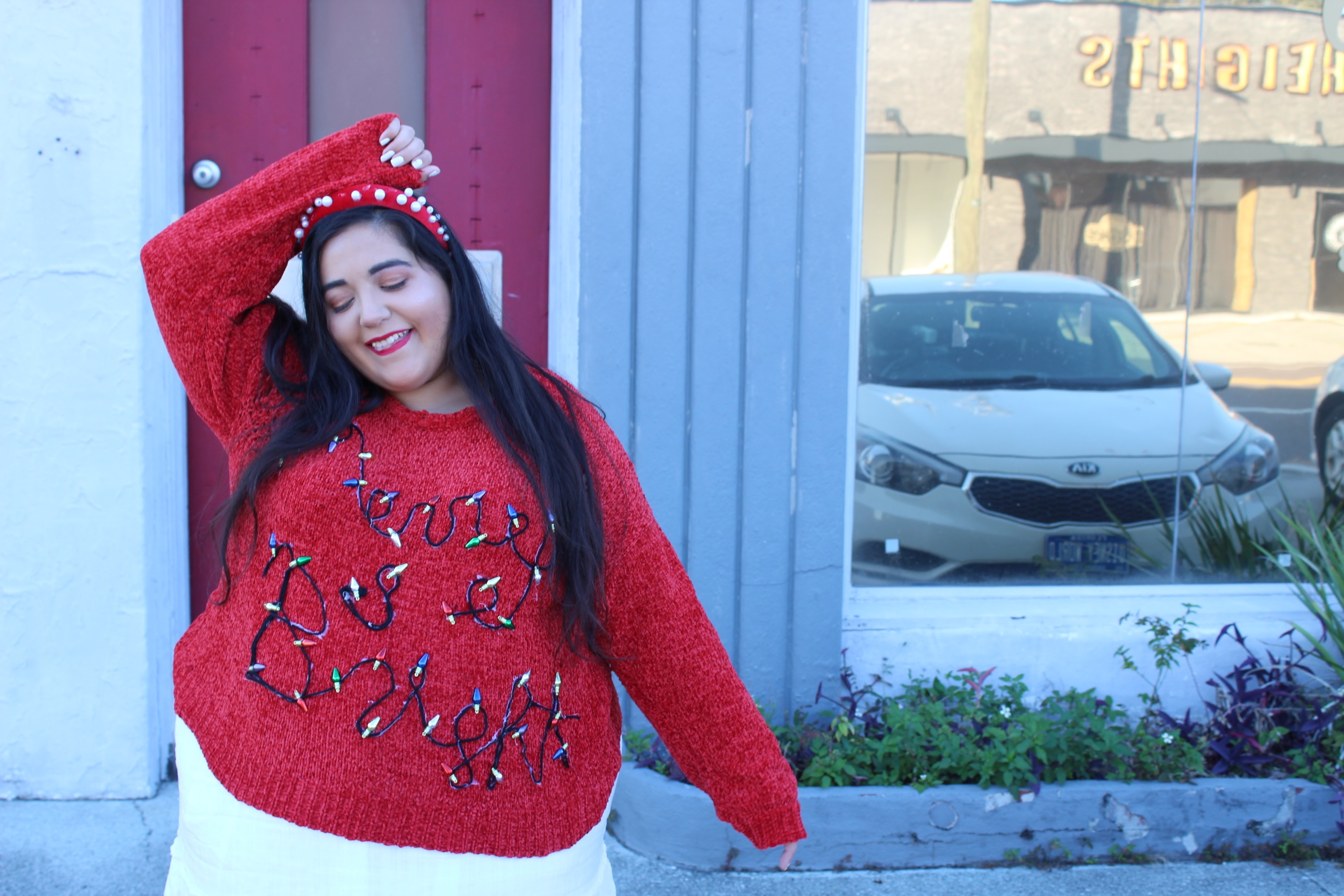Merry & Bright DIY Sweater | Ugly Sweater That Isn’t So Ugly