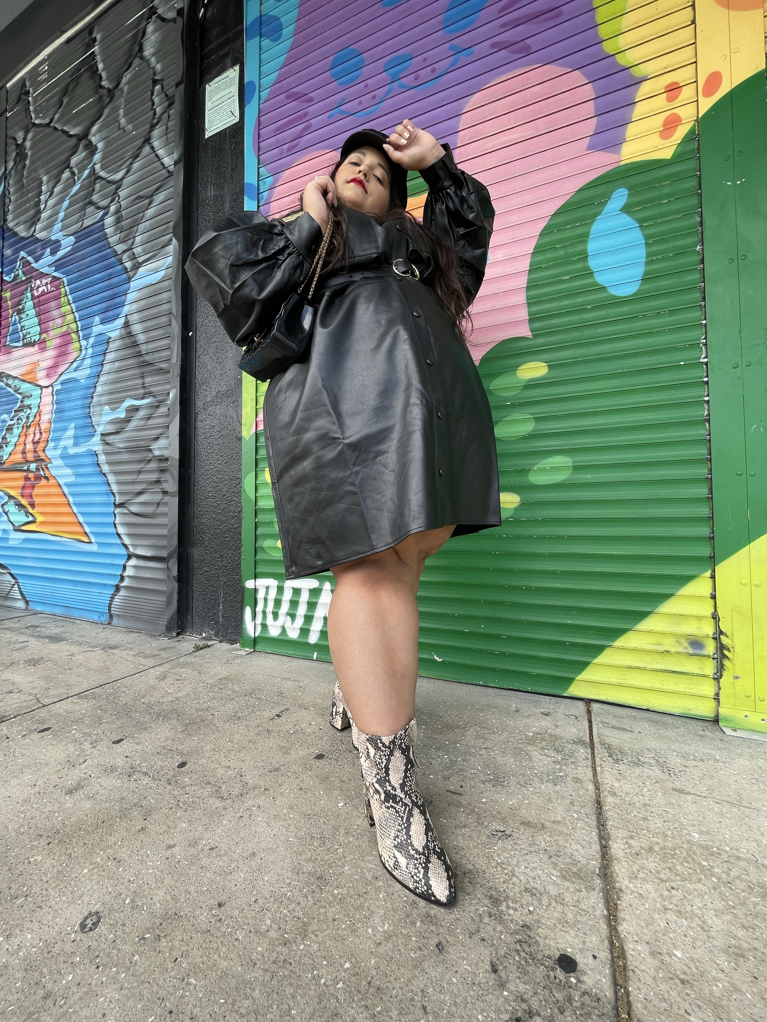 Leather Dress OOTD | Jumping Out Of My Fashion Comfort Zone