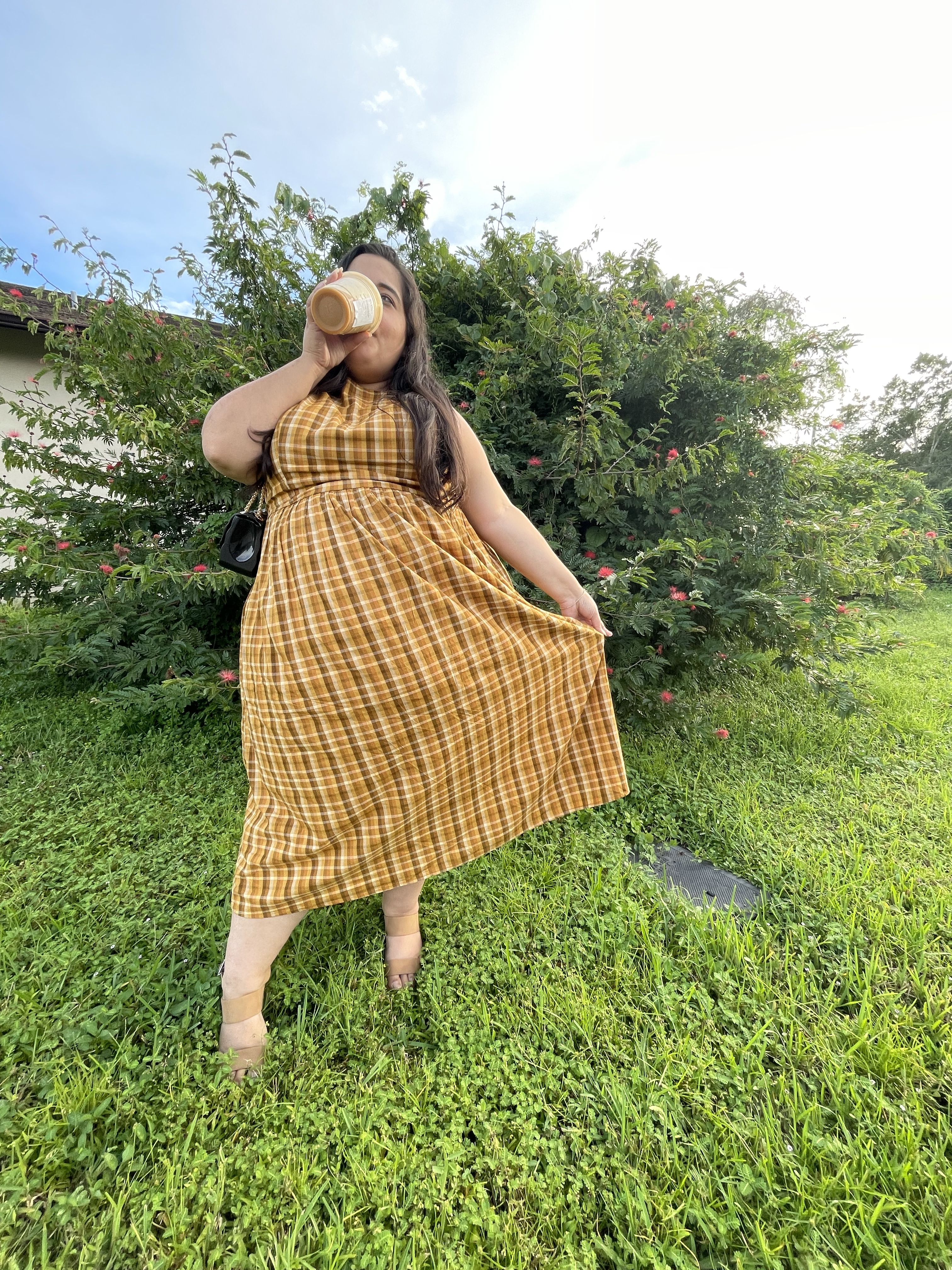Pumpkin Plaid Vibes | The Perfect Fall Dress