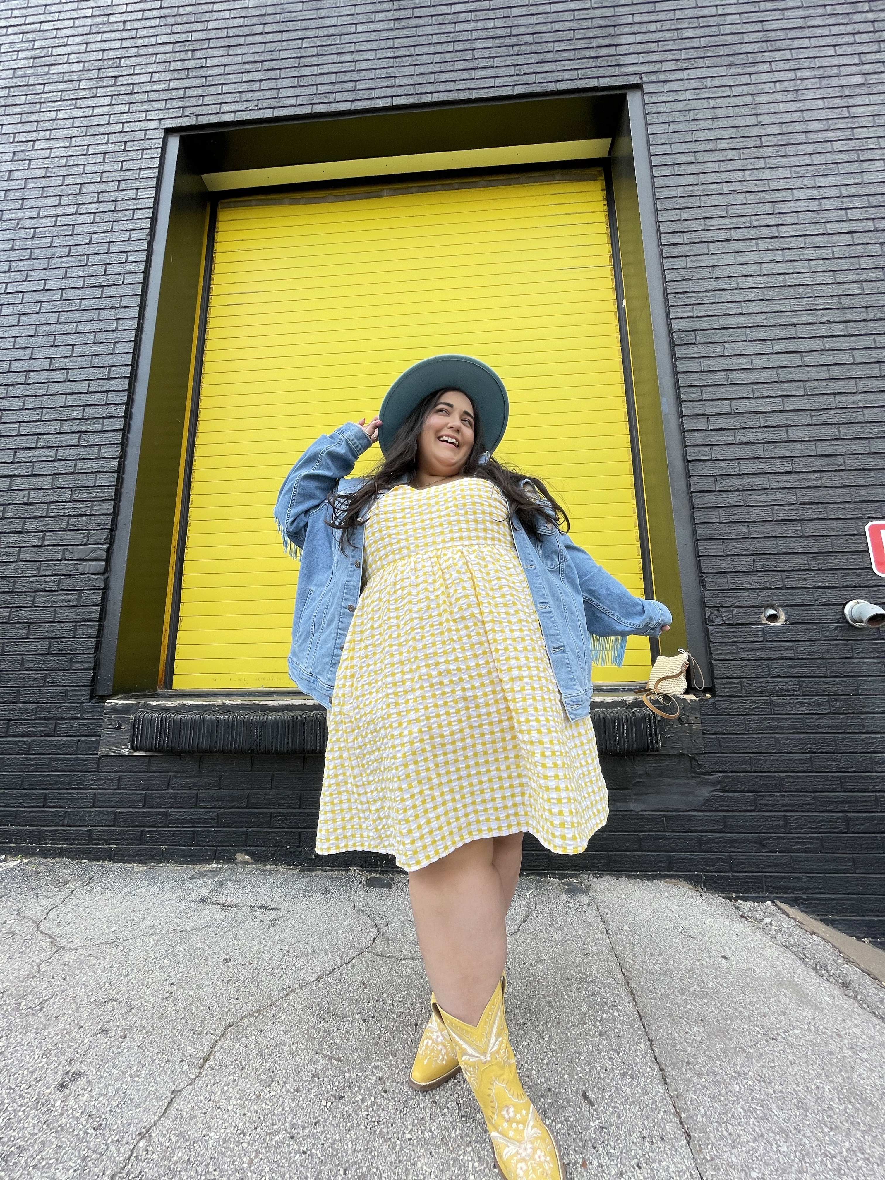 It Was All Yellow Gingham & Boots | Nashville OOTD Day 1